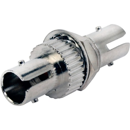 Quest Technology International St/St Fiber Optic Adapter - (Simplex) Multi-Mode, Nickel Plated NFO-3021